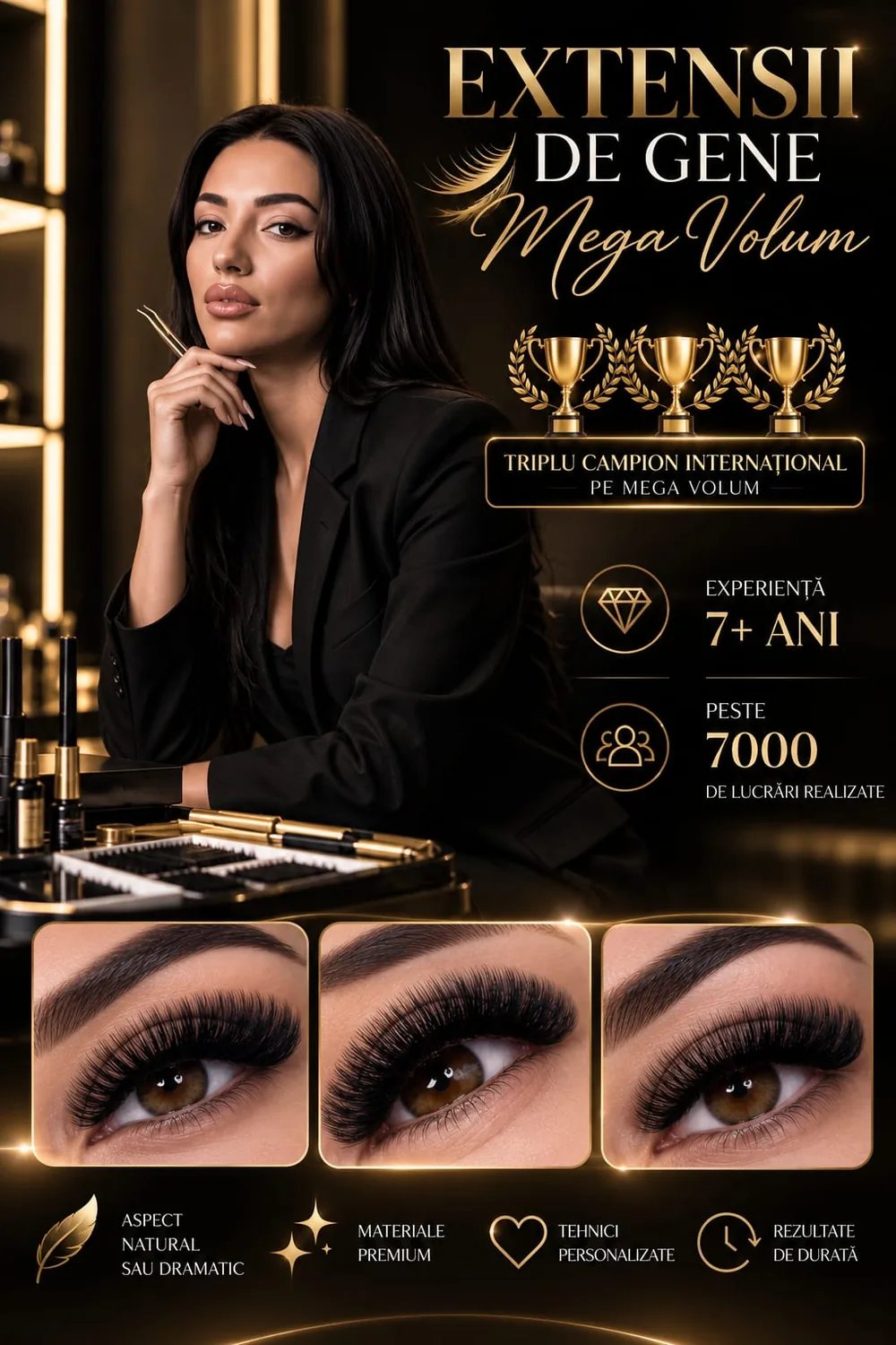 Extensii de gene Mega Volum — Mya Beauty Galați