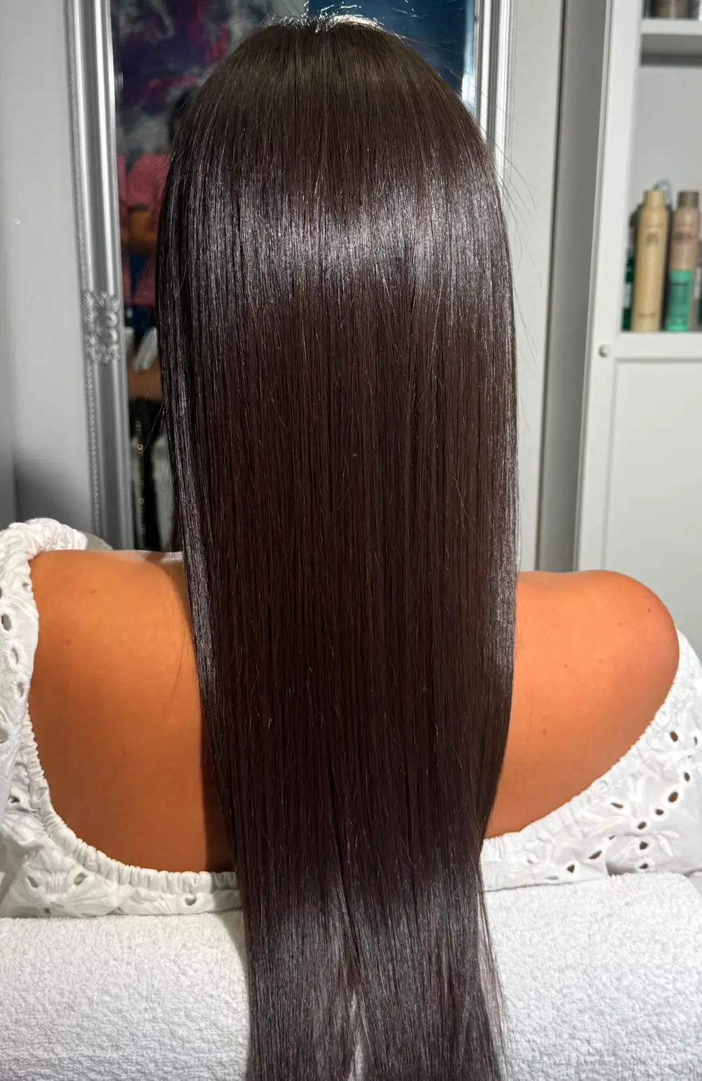 Păr neted și strălucitor după nanoplastie — Mya Beauty Galați